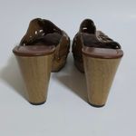 Francesca's Collections Indigo Rd. Kairri Cutout Platform Slides – Size 8½ Brown Photo 3