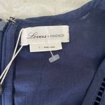 Lovers + Friends Navy Eyelit Ruffle Mini Dress Photo 8