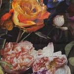 FUZZI Tulle Kimono Italian Watercolor Floral Print NWT~ Rare Find! Black Size L Photo 7