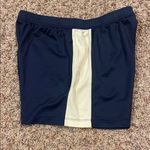 Tek Gear Navy and Yellow Women's Athletic Shorts Photo 1