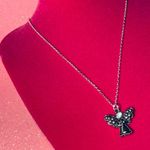 Boutique Angel Necklace Sterling Silver 925 Bedazzled Jewelry Catholic Christian gift Y2K Photo 10