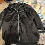 Alexander del Rossa Black Satin Button Photo 2