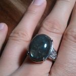 Madagascar Fire Labradorite Stainless Steel Ring (Size 8) Photo 0