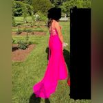 Dave and Johnny Hot Pink Prom Dress Photo 5