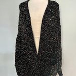 Haptics Black Colorful Pom Pom Cardigan Sweater Size 2X Photo 0