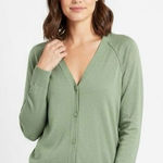 Gap Preppy Sage Green Button Up Lightweight Cardigan Cabincore Sweater Size L Photo 0