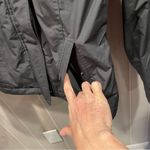 Hollister Cute  charcoal gray peach fleece lined all weather jacket w/hood crop Photo 12