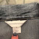 Christopher & Banks  embroidered Denim Jean Jacket Floral Soft Fabric size S Photo 3