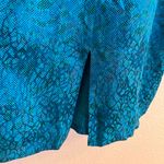 Vintage 80’s Nora Noh 100% Silk Midi Dress Blue Turquoise 4 Photo 3