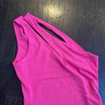 Naked Wardrobe NWOT  Cut Out One Shoulder Mini Dress Pink M Barbiecore Barbie Photo 5