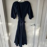 Madewell Tie-Waist Tiered Midi Dress in Windowpane Photo 9