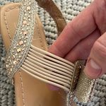 Material Girl Beige Bow Sandals Photo 4