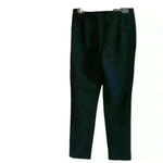 Donna Degnan NWT Women’s Size 2 Black W/ Gray Pin Stripped Straight Leg Slacks Photo 2