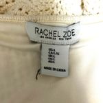 Rachel Zoe ‎ Boho Crochet Crop Babydoll Top L Ivory Indie Sleaze Coquette Resort Photo 1