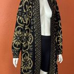 Distinctly Different Vintage Elegant Black and Gold Women's Sweater Size 47 Photo 4