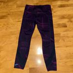 Brooks  Women's Running Leggings Purple Geometric Activewear Size L No drawstring Photo 3
