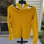 Anthropologie Moth Crossover Cold Shoulder Wool Blend Sweater Photo 0