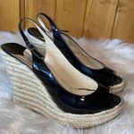 Jimmy Choo  Patent Leather Espadrille Wedges 41 Photo 1