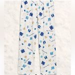 Old Navy Ladies Hanukkah Print Pajama Pants  - White & Blue L M Tall Photo 1