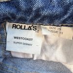 Rolla's Westcoast Super Skinny Distressed Mid Rise Medium Wash Jeans Size 29 Blue Photo 3