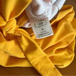 Women’s Coral Reef Bright Yellow Bikini Top Tie Front Size Medium Photo 5