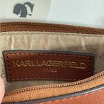 Karl Lagerfeld NWT Karl‎ Lagerfeld Monogram Leather Wristlet Mini Bag Wallet Photo 6