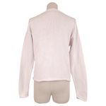 Vintage 90's North Style Cotton and Chenille Heart Sweater White Sz Small Photo 2