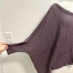 Free People  Wool Blend Oversized Asymmetrical Dolman Sleeve Sweater Purple M/L Photo 2