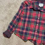 American Eagle AE Cozy Cabin Cropped Flannel Photo 9
