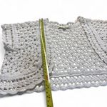 Forever 21 Vintage Y2K Large Crochet Knitted Small Cropped Cardigan Boho Coastal Photo 4
