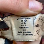 LANDS END COLOR BLOCK STRAP SANDALS BUCKLE FLAT Black Size 8.5 Photo 3