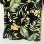 Vintage Y2K Clientele Top Womens Medium Floral Tropical Boho Cottagecore Beachy Black Photo 3