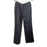 Chico's Women Pants 8 Smokey Gray Straight Leg Pin Stripe Dot Classic Officewear Photo 2