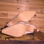 EXPRESS NWT  Size 7 Tan Suede Ankle Heeled Booties Braided Trim Photo 4