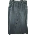 American Eagle NWT  Women’s 90’d Highrise Black Denim Maxi Skirt 20 Photo 2