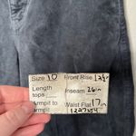 American Eagle  Womens Stretch Corduroy Barrel Leg Blue Gray Pants Size 10 Photo 11