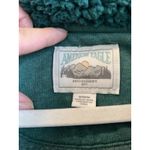 American Eagle  Women’s Sweatshirt Sherpa Collared Henley Green Size Medium Photo 3