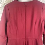 J.Crew  Burgundy Bell Sleeve Sheath Dress Size 6 Lined Stretch Work Cocktail Photo 10