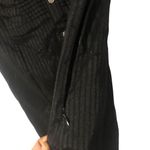 EXPRESS  Womens Short Puff Sleeve Collared Button-Down Shirt‎ Black Size Medium Photo 3