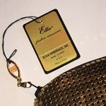 Elka Vintage Black Gold Silver Sequin Mesh Clutch Photo 1