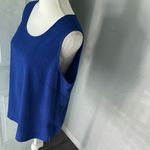 draper's & damon's Royal Blue Sleeveless Tank Top with Clean Edges Photo 2