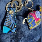 Vera Bradley  Open Loop And Snap Floral Keychain With Bonus Elephant Exc Cond Photo 0
