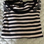 H&M Jewel embellished crew striped sweater sz L Photo 2