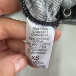 Chaser  Shirt Womens X Small‎ Gray Camo Vintage Rib V Neck Top Snap Detail Photo 4