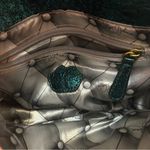 Betsey Johnson Metallic Emerald Green Bow Handbag Crossbody, Old Money Preppy Photo 6