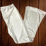 Boohoo Women’s Size 8 Maternity Leather Look Flare Legging • Elastic Waistband Photo 1