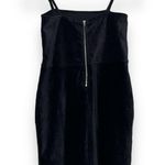 Forever 21  juniors size large black knit dress spaghetti straps zips closed nwt Photo 6