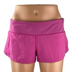 Lululemon Speed Up Women's Pink High Waist Yoga Athletic Running Shorts Size 6 Photo 0