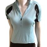 Endura Bike Cycling Short Sleeve Blue 1/4 Zip Shirt with Pockets Women's Size XS Photo 0