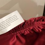 Topshop NWT  red satin feel ruched side slip dress us 2 Photo 3